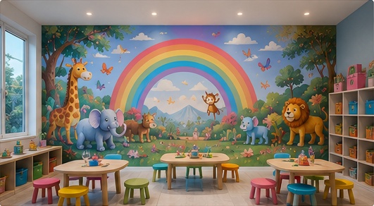Kindergarten mural