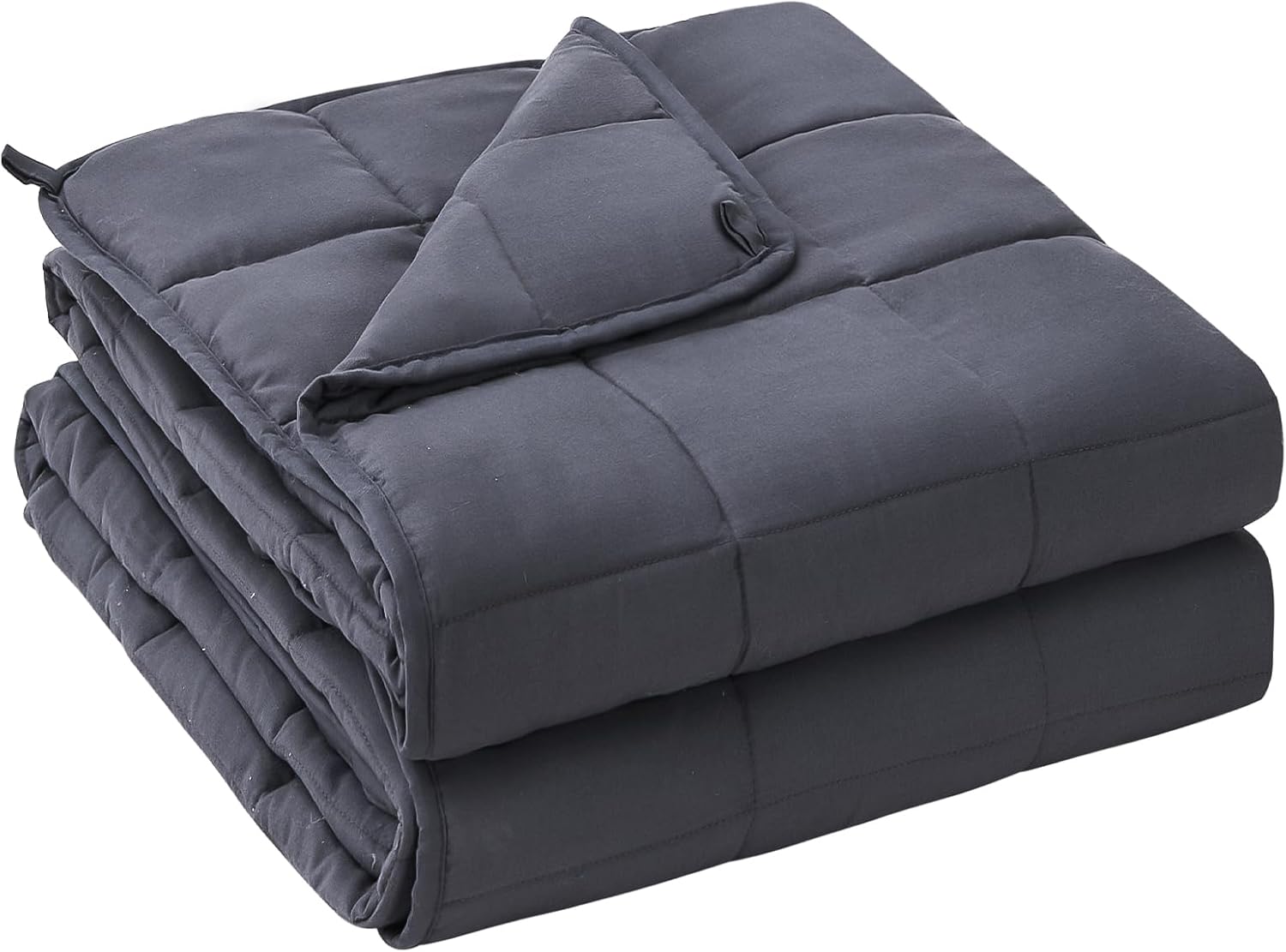Weighted blanket neatly folded