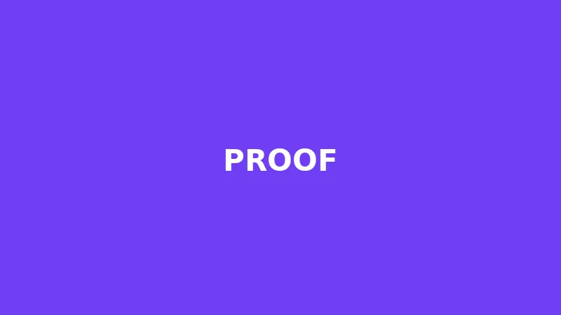 Proof frame