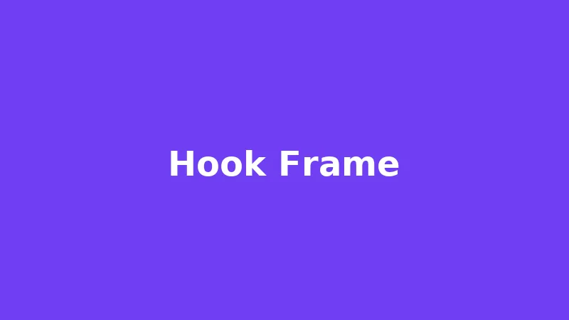 Hook still